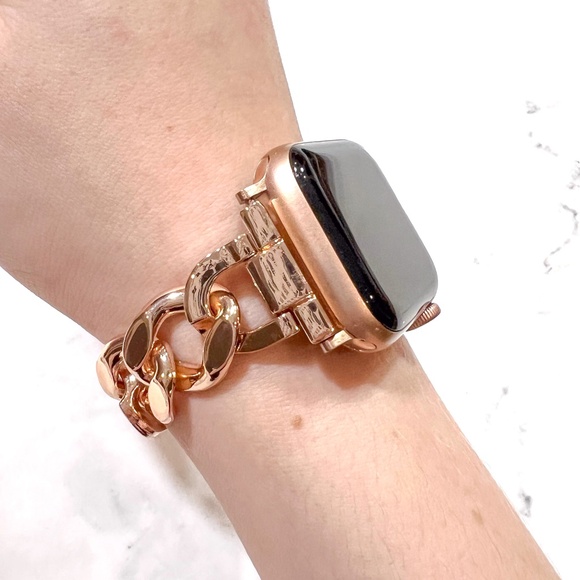 Rose Gold Chain Apple Watch Band (38/40/41mm) - Picture 2 of 3